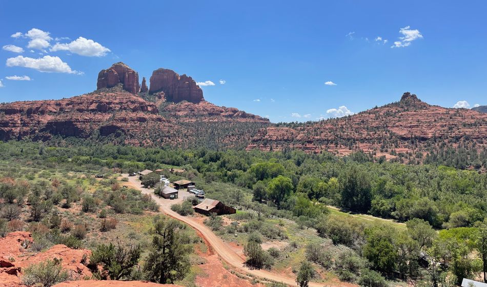 View of Cathedral Rock in Sedona, Arizona