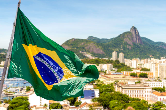 Brazil, Rio de Janeiro, flag