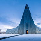 Hallgrimskirkja cathedral in reykjavik iceland (photo via surangaw / iStock / Getty Images Plus)