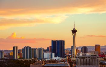 Sunset over Las Vegas, NV