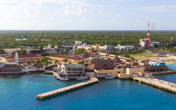 Port in Cozumel, Mexico.