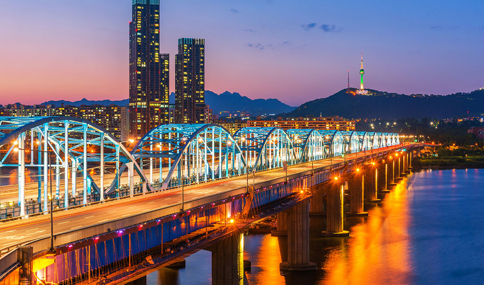 Seoul at night