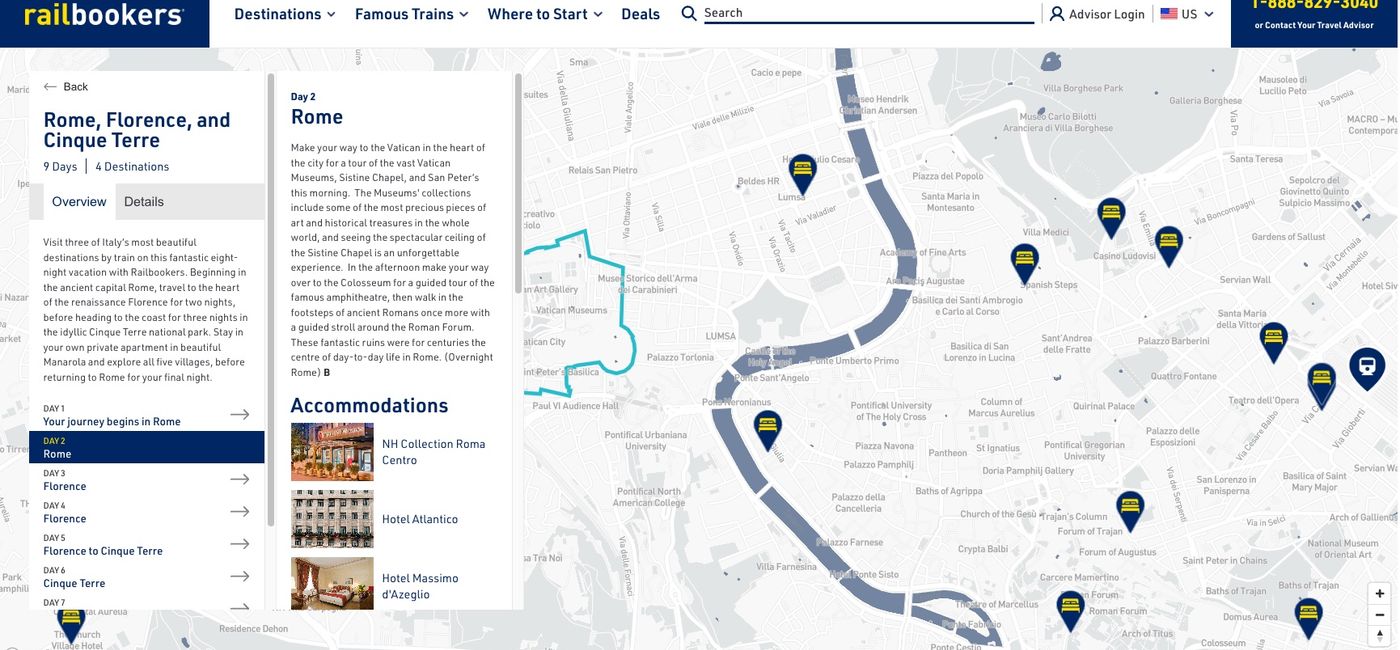 Image: Railbookers and Amtrak Vacations now offers an easy-to-use way to visualize your next rail journey. (Photo Credit: Railbookers Group)