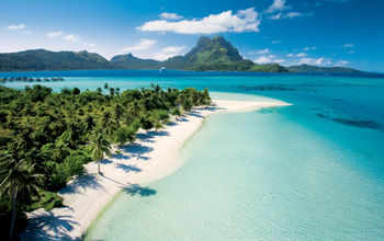 The Guaguin sailing Bora Bora, South Pacific, Society Islands, Paul Gauguin Cruises