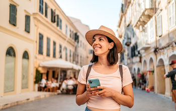 Traveler in Greece