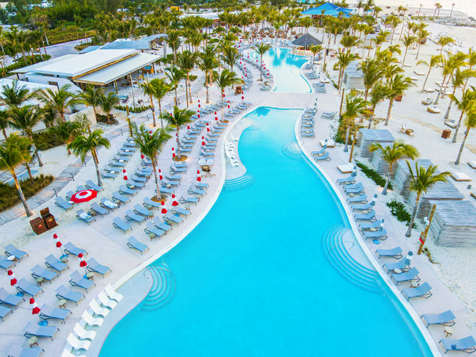 Virgin Bimini Beach Club Aerial Shot